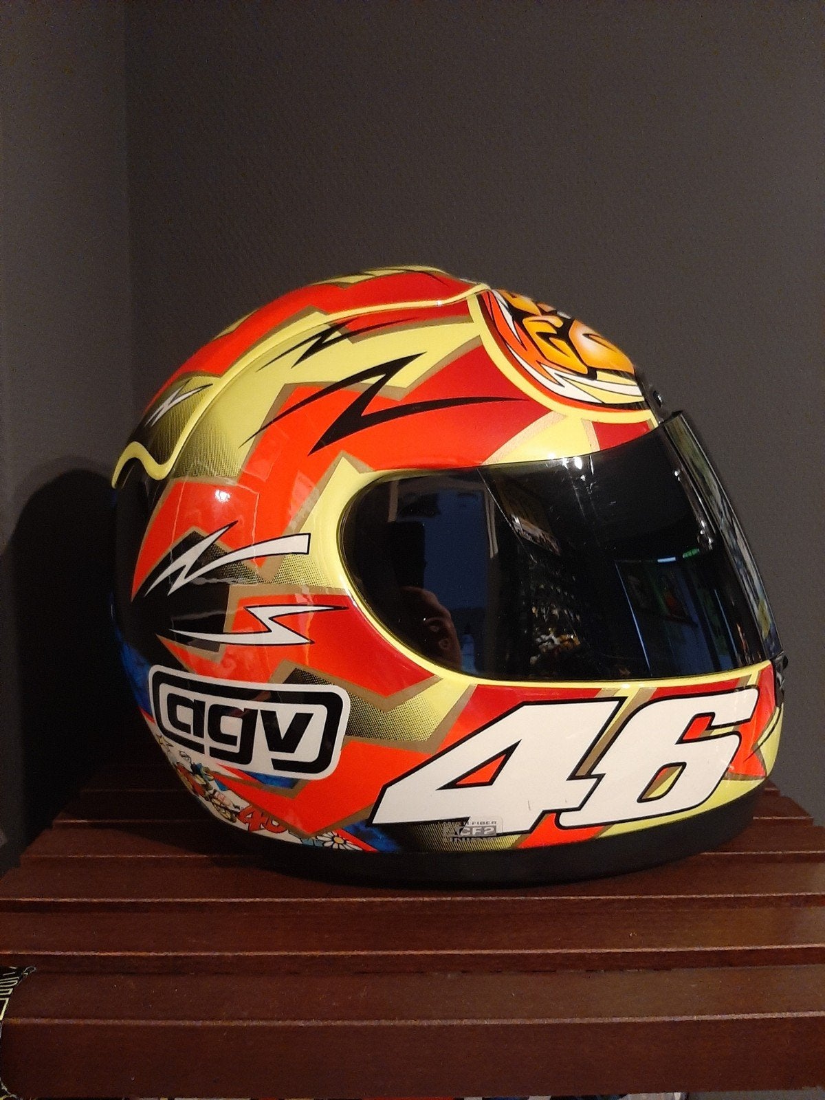 Valentino Rossi AGV replica helm 'Sun and Moon' 2000, Ophalen of Verzenden
