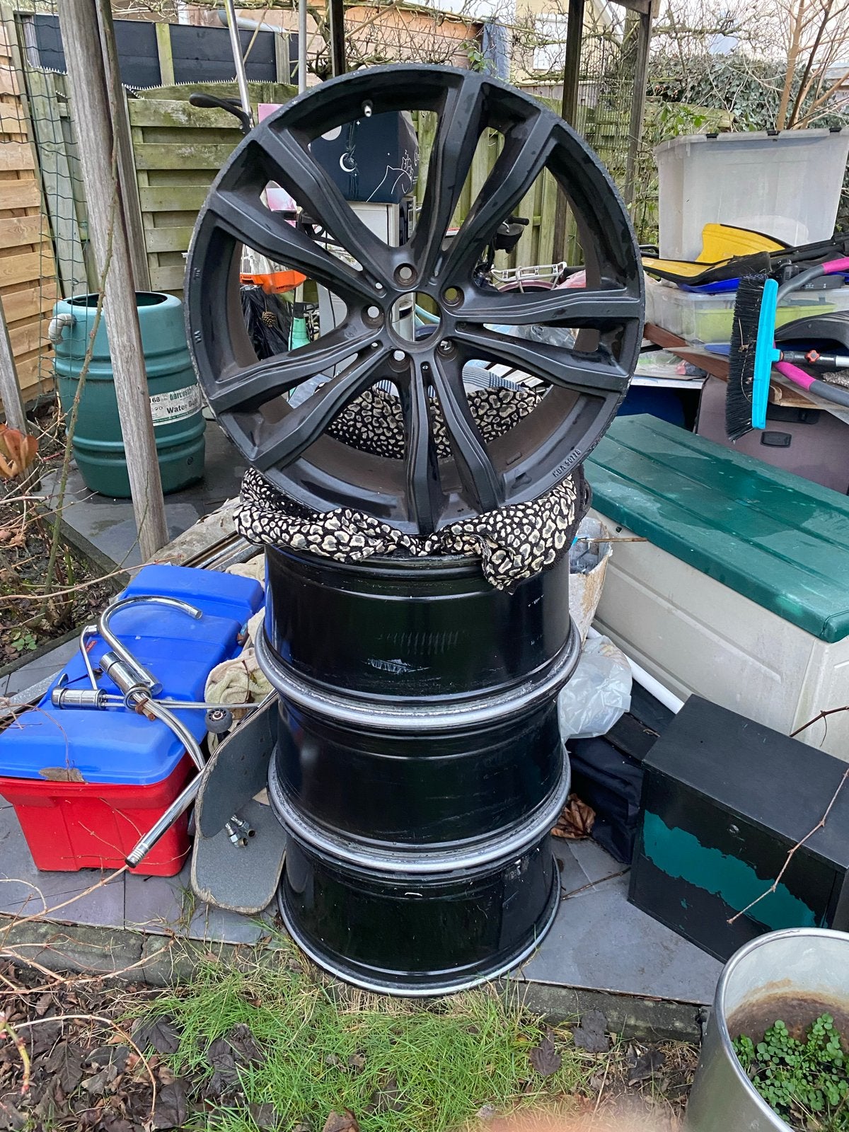 MAK Velgen Zwart 21 inch voor Mercedes ML 500 (2005), Auto-onderdelen, Gebruikt, Velg(en), 265 mm, Terreinwagen
