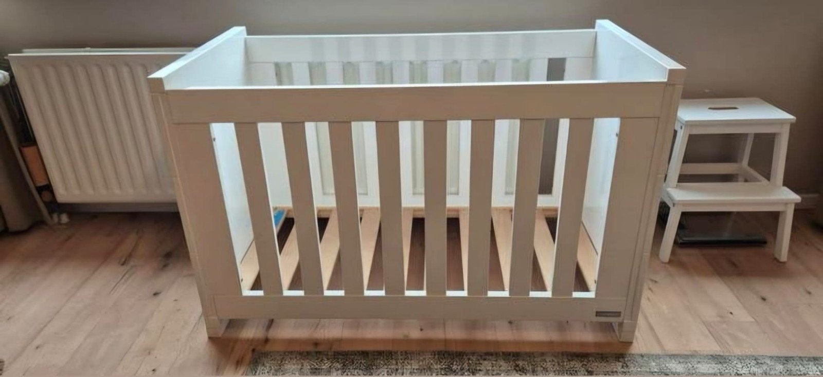 Interbaby Ledikant - Wit, Ophalen, Zo goed als nieuw, Ledikant
