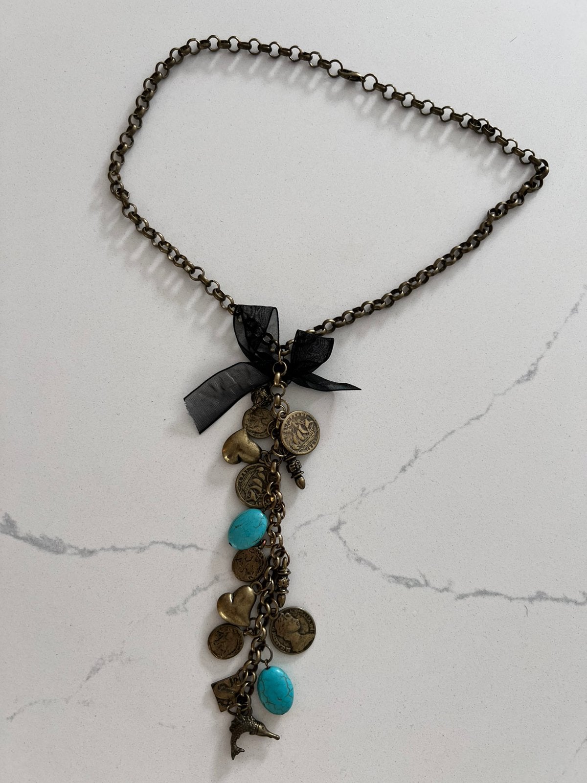 HANDGEMAAKT IBIZA BOHO STIJL STATEMENT KETTING MET BEDELS, Sieraden, Tassen en Uiterlijk, Overige materialen, Ophalen of Verzenden