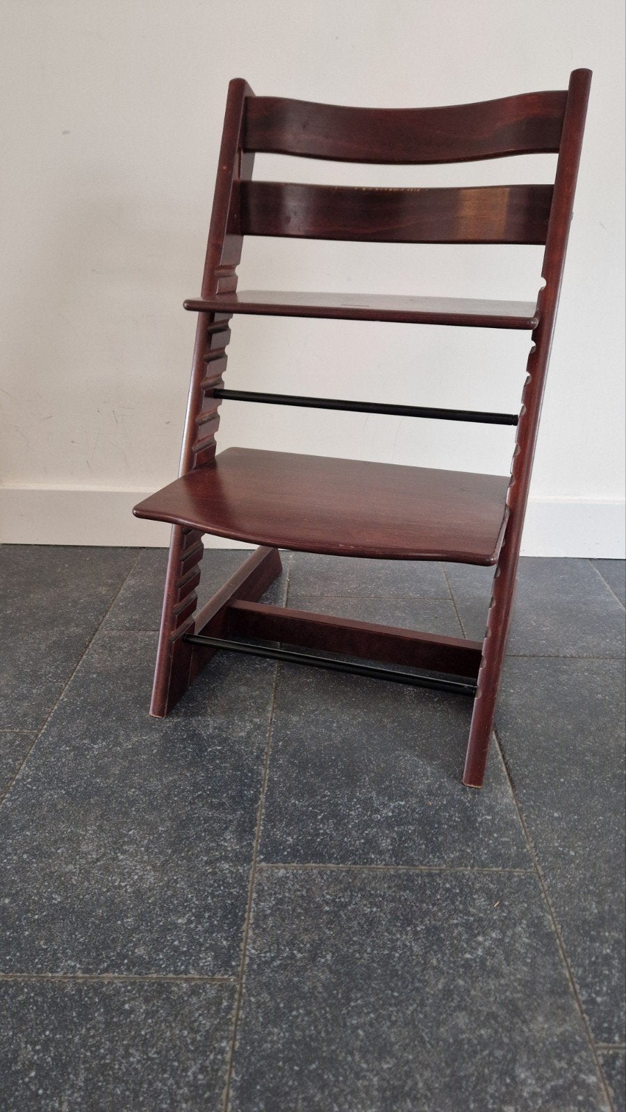 Stokke TripTrap stoel donker bruin, Kinderen en Baby's, Kinderstoelen, Ophalen, Gebruikt, Meegroeistoel