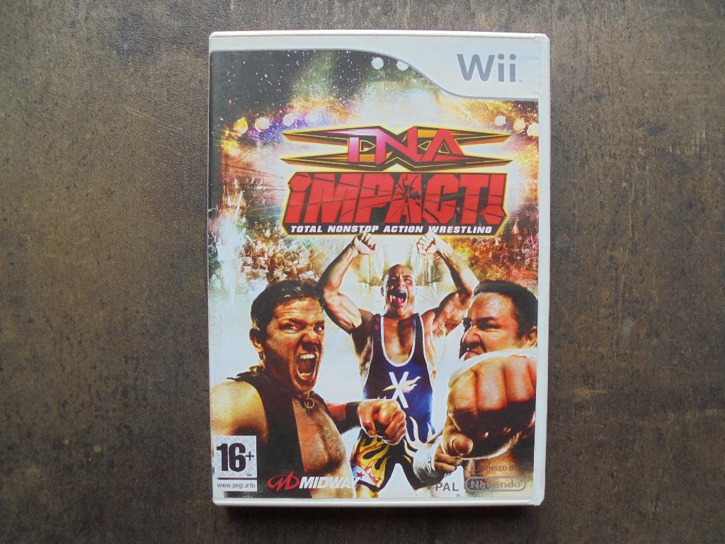 TNA Impact Total Nonstop Action Wrestling vr Wii(zie foto's), Spelcomputers en Games, Gebruikt, Vechten, 1 speler, Ophalen of Verzenden