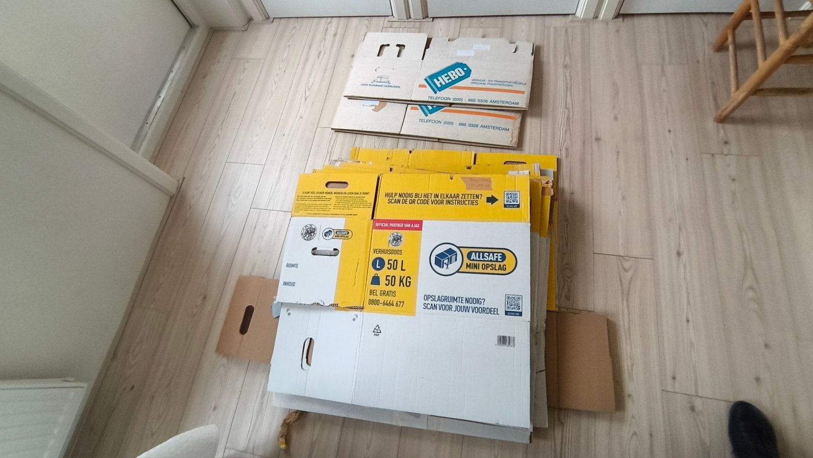 verhuisdozen 17 stuks, Doe-het-zelf en Verbouw, Ophalen, Gebruikt, Minder dan 40 cm, Doos