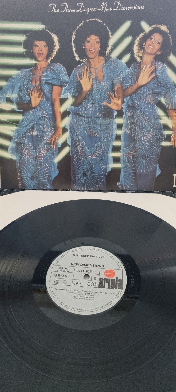 The Three Degrees - New Dimensions LP (1978), Ophalen of Verzenden, 1970 - 1979, Gebruikt, 12 inch