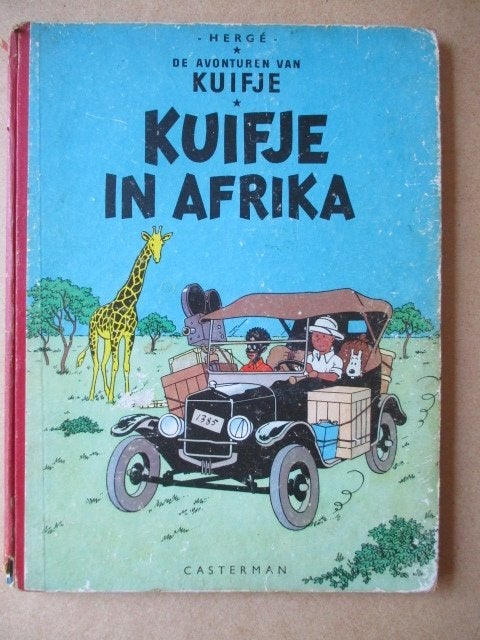 ad000329 kuifje - kuifje in afrika hc, Boeken, Eén stripboek, Ophalen, Gelezen