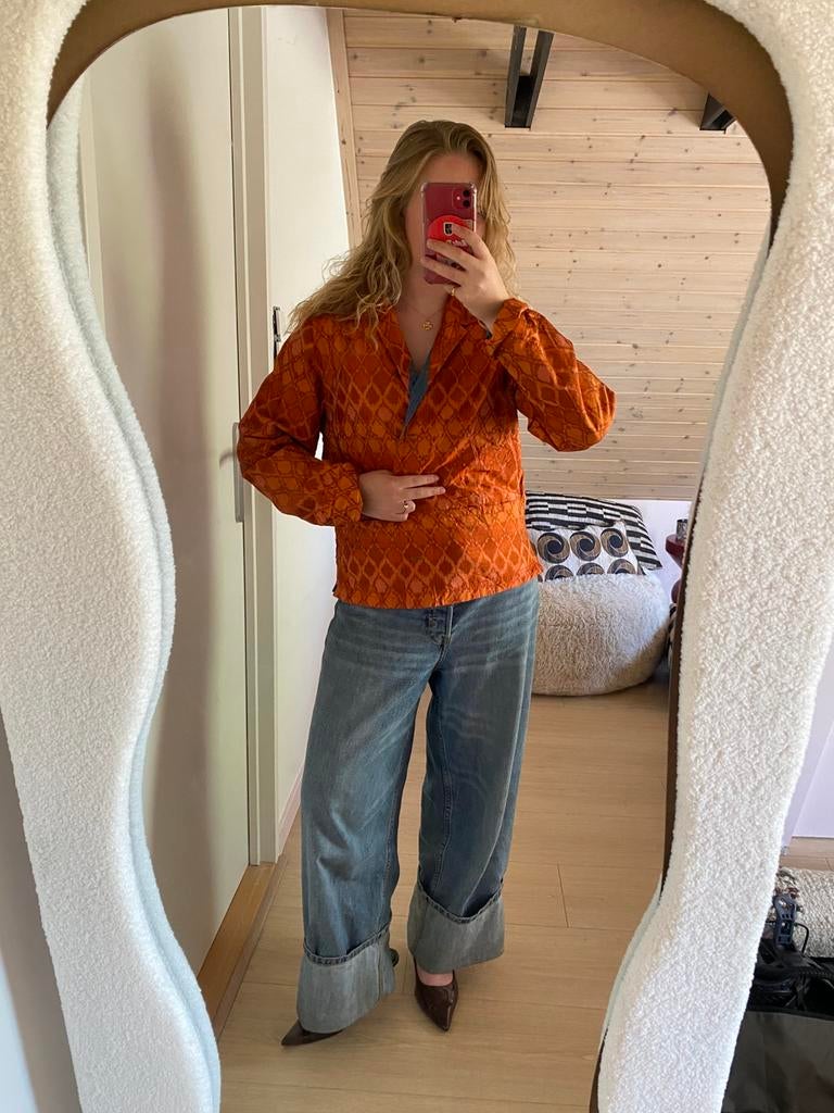 Vintage reversible jas, Ophalen of Verzenden, Zo goed als nieuw, Maat 36 (S), Blauw