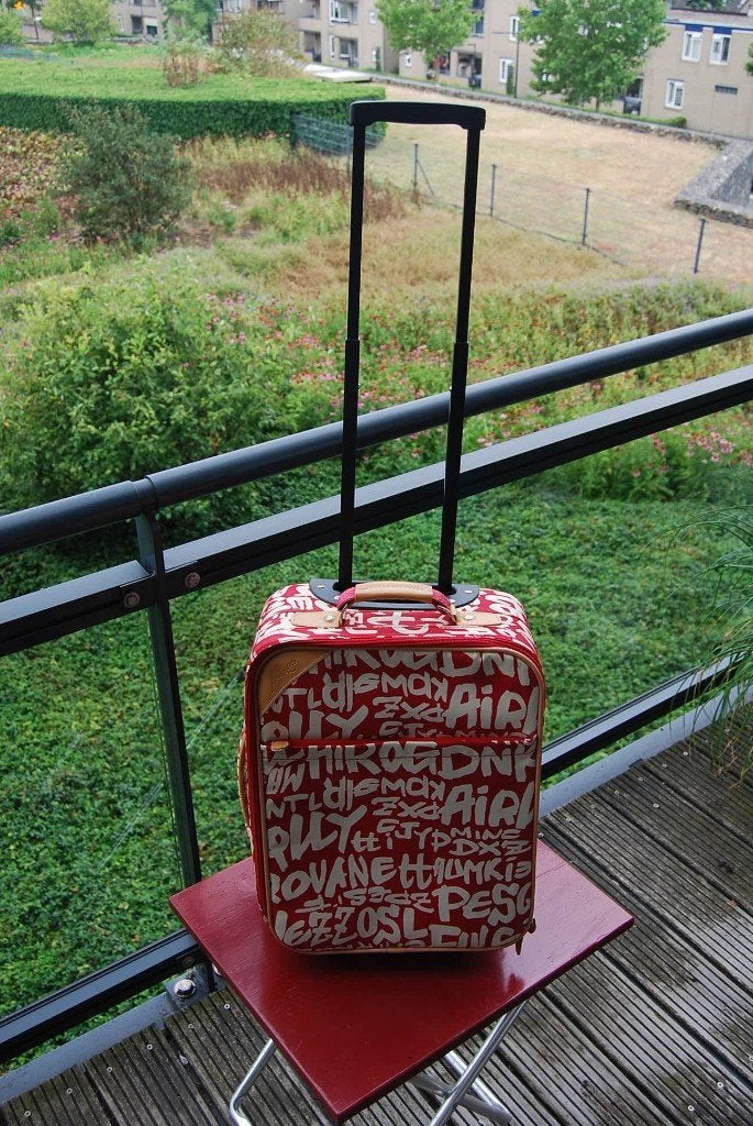 Compacte (handbagage) trolley., Sieraden, Tassen en Uiterlijk, Koffers, Gebruikt, Overige materialen, Minder dan 50 cm, Minder dan 35 cm