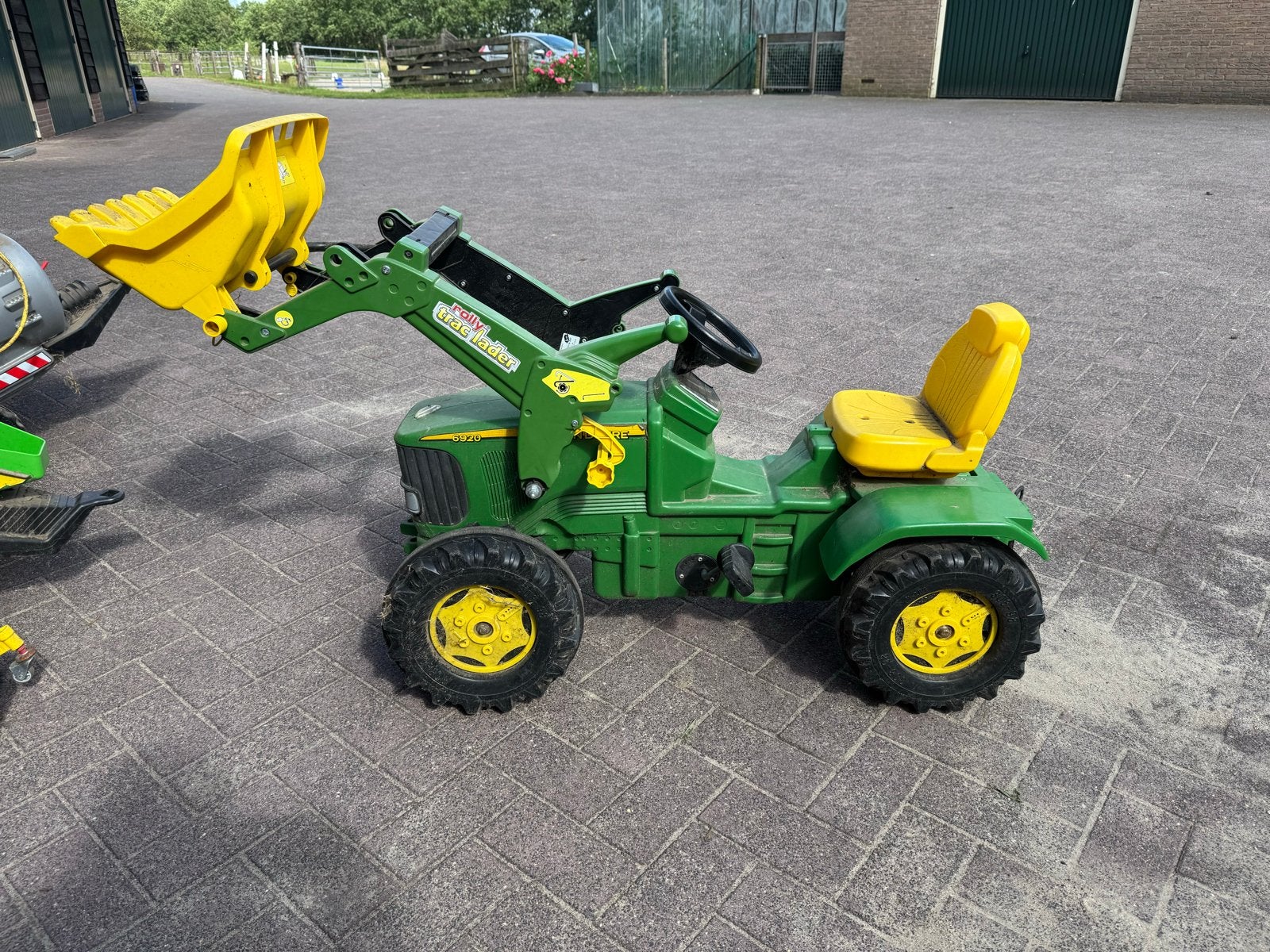 John Deere traptractor met voorlader en accessoires, Kinderen en Baby's, Speelgoed | Buiten | Voertuigen en Loopfietsen, Ophalen