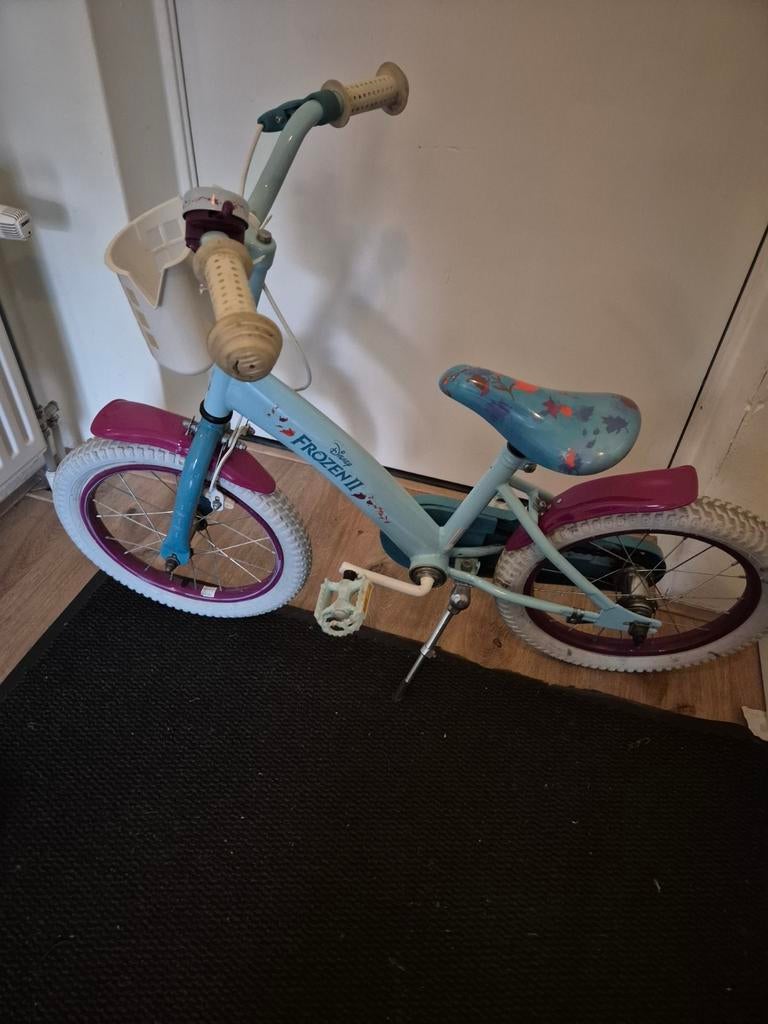 Frozen 2 Kinderfiets 16 inch - zachte voorband, Ophalen of Verzenden, Gebruikt, 16 tot 20 inch
