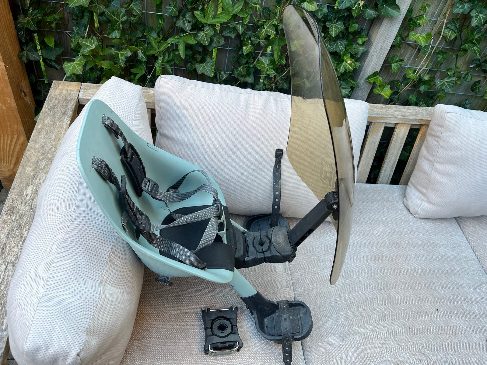 Urban Iki Voorzitje met Windscherm en Bevestiging, Fietsen en Brommers, Ophalen, Voorzitje, 0 t/m 13 kg, Gebruikt