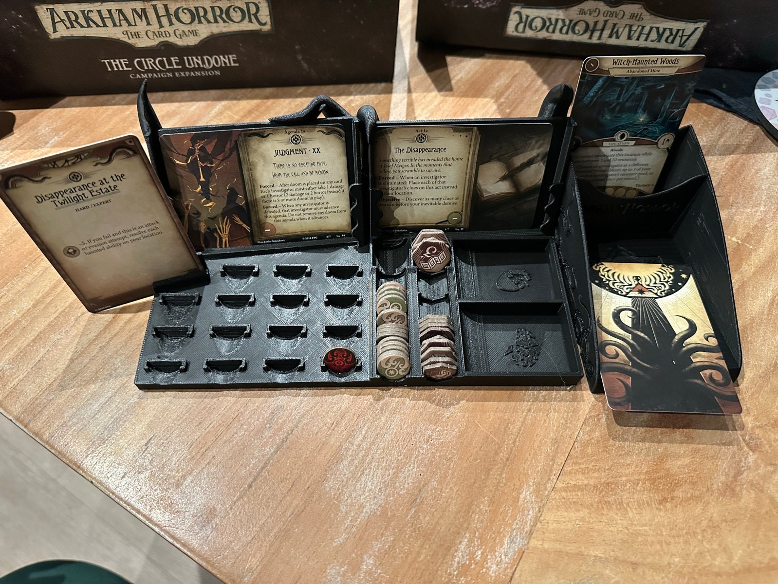 Arkham Horror LCG Agenda Act & Encounter Deck Houder, Een of twee spelers, Ophalen of Verzenden, Nieuw