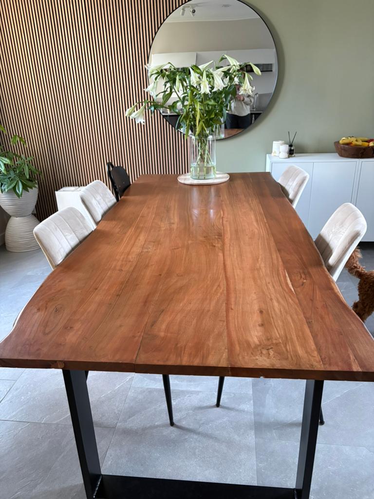 Eettafel, Huis en Inrichting, Tafels | Eettafels, Ophalen, 200 cm of meer, 50 tot 100 cm, Zo goed als nieuw