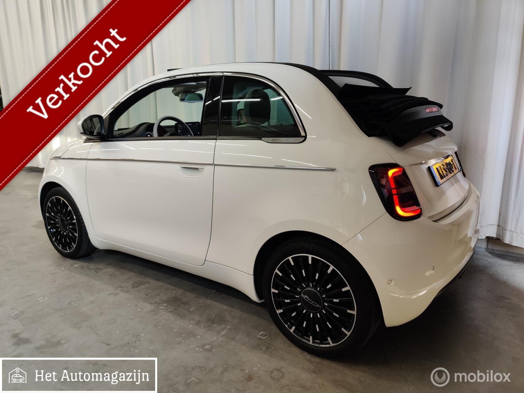 Fiat 500e C La Prima 42kWh"by Bocelli"|SoH 93.7%|Full option, Auto's, Gebruikt, 118 pk, Cabriolet, 4 stoelen