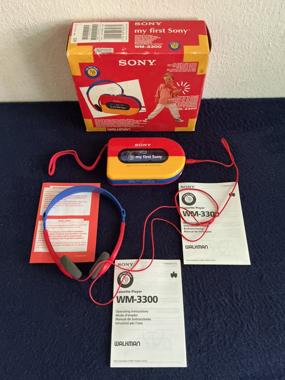 My First Sony vintage walkman - WM-3300 in de doos, Ophalen of Verzenden, Walkman