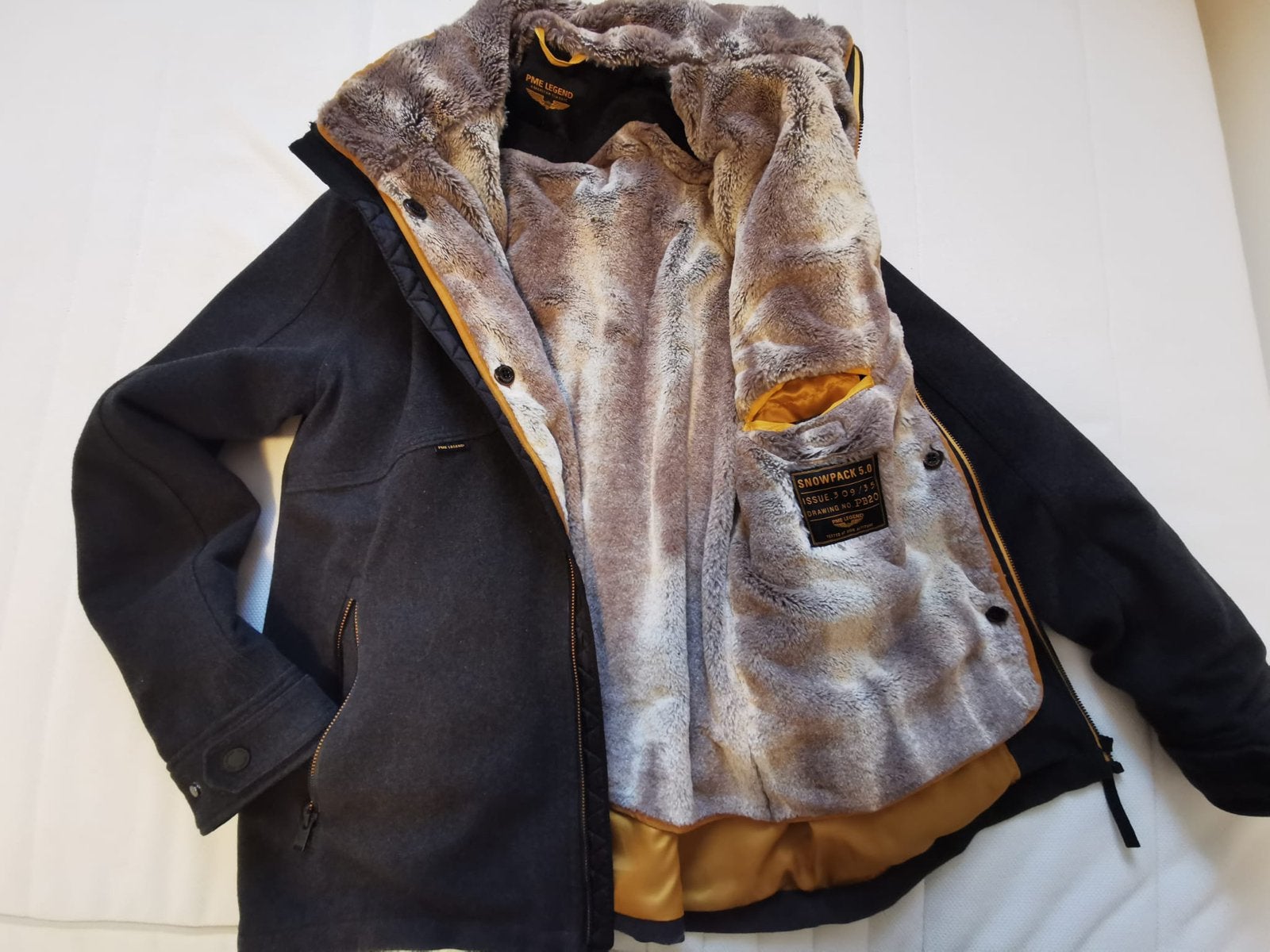 Winter jas, Kleding | Heren, Ophalen of Verzenden, Zo goed als nieuw, Grijs