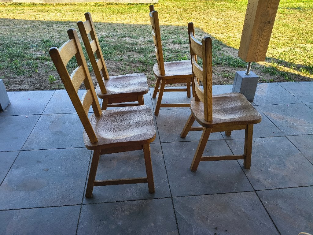 Stoelen, Ophalen, Gebruikt, Bruin, Klassiek