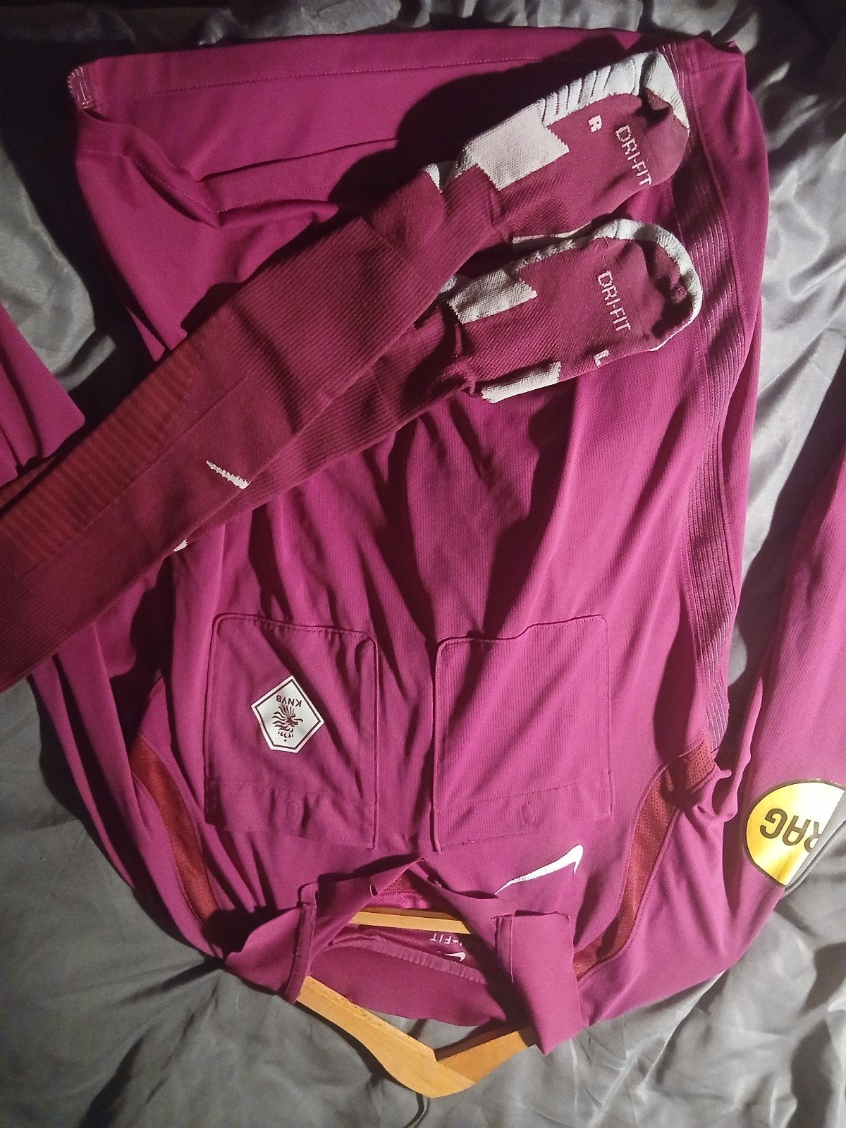 Nike KNVB Scheidsrechterstenue - Maat M, Kleding | Heren, Maat 48/50 (M), Paars, Nike, Ophalen of Verzenden