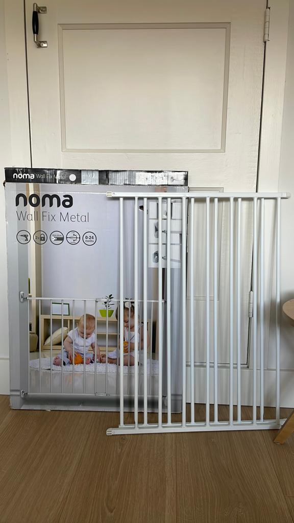 Wit traphekje van Noma, Kinderen en Baby's, Traphekjes, Ophalen, Nieuw, Klemhekje, Metaal of IJzer