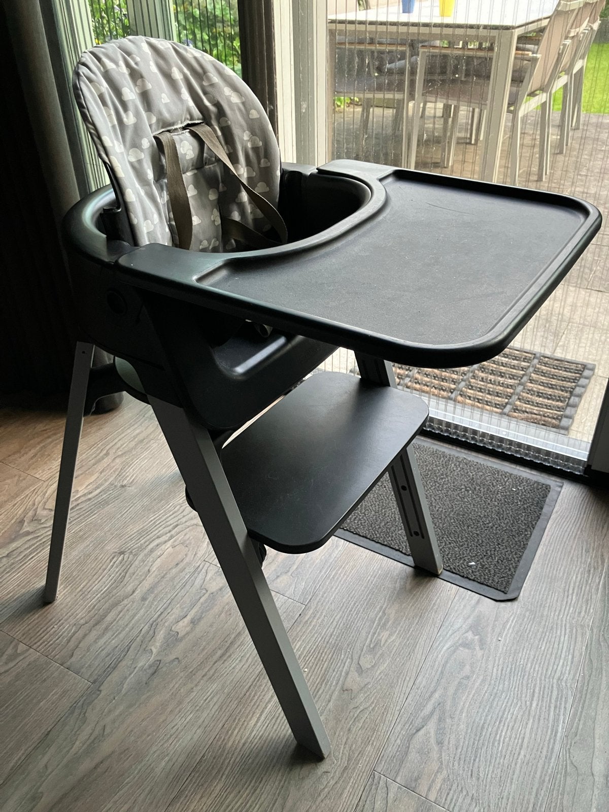Stokke Steps kinderstoel - heel compleet, Ophalen, Gebruikt, Meegroeistoel, Afneembaar eetblad