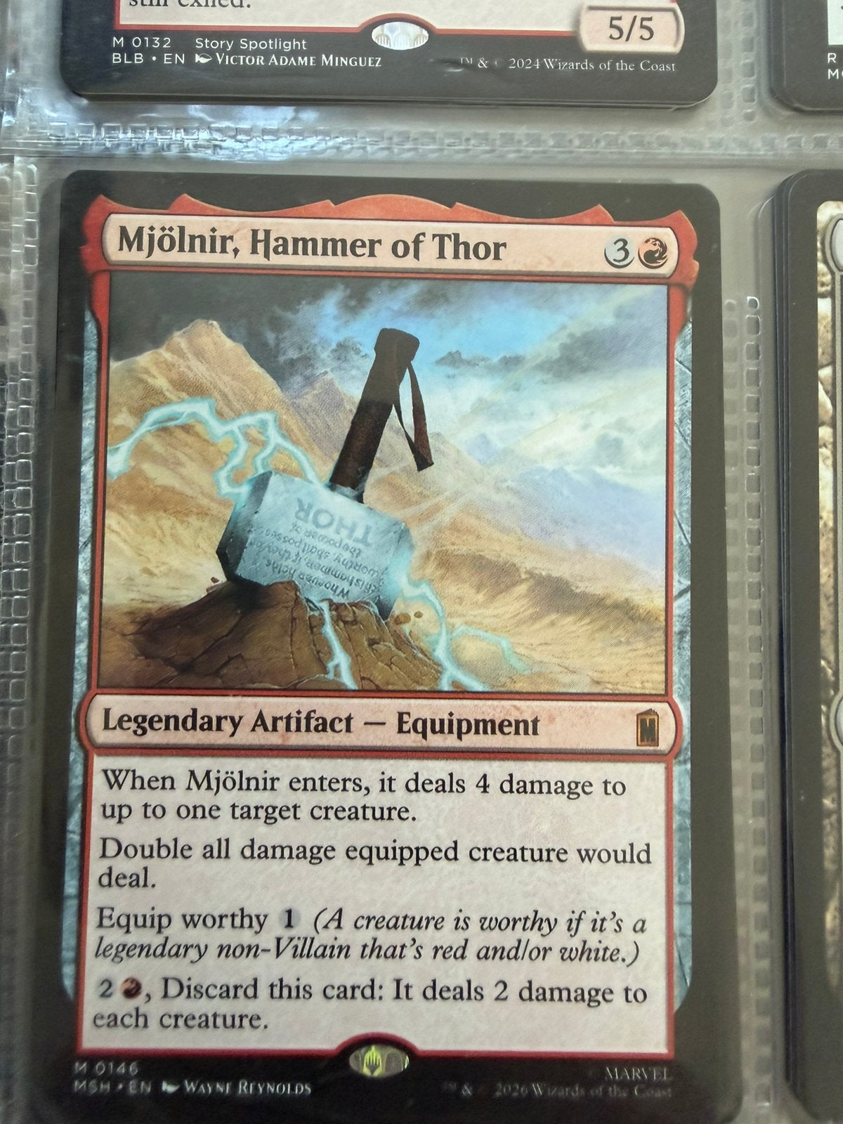Mjölnir, hammer of thor MTG, Ophalen, Zo goed als nieuw