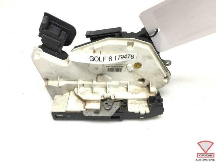 vw golf 6 slotmechaniek portierslot rechts achter 5k4839016b, Gebruikt, Volkswagen, Volkswagen AG, Achter