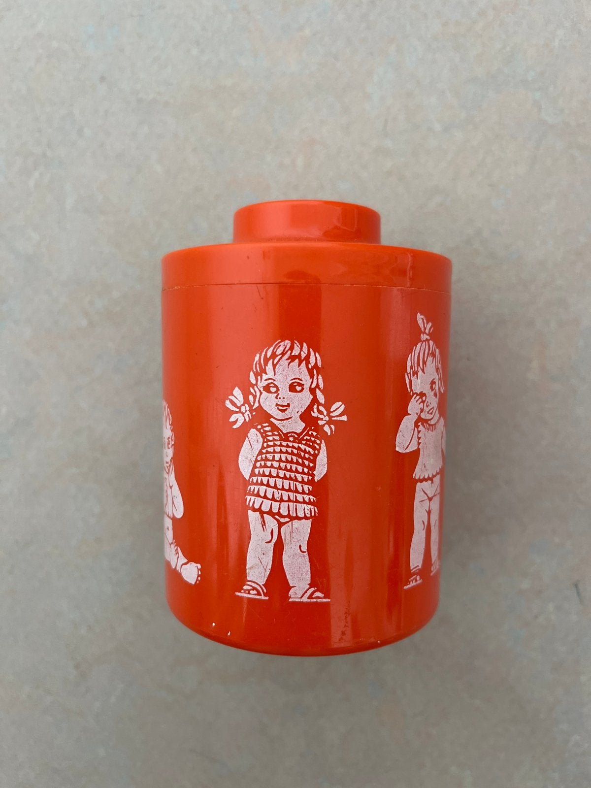 Vintage BEMA NV Zierikzee OMO bewaarbusje met kinderfiguren, Ophalen of Verzenden