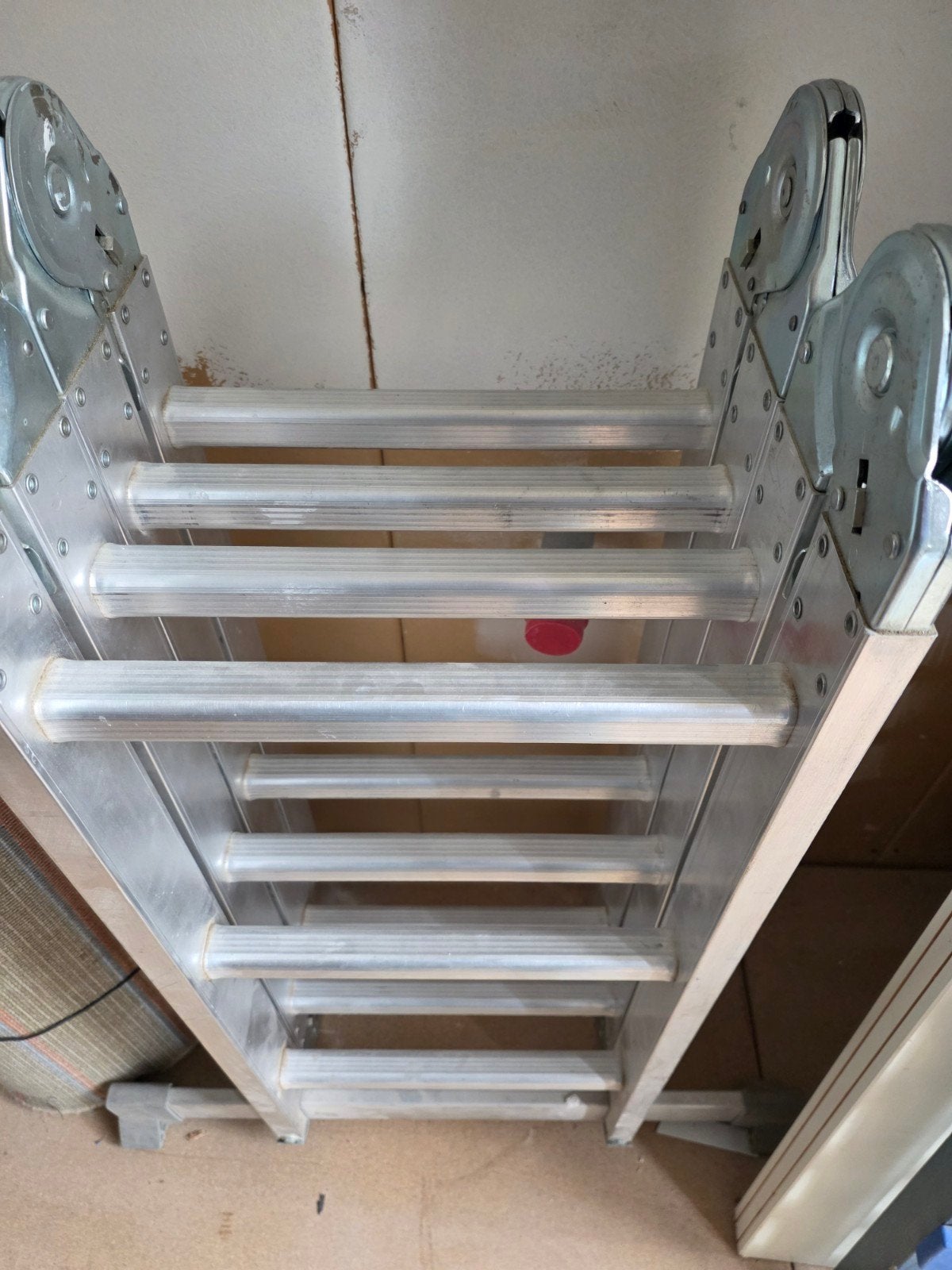 Excelsior Aluminium Vouwladder 4x3 - Zo goed als nieuw, Doe-het-zelf en Verbouw, Ophalen, Zo goed als nieuw, Ladder, Opvouwbaar of Inschuifbaar