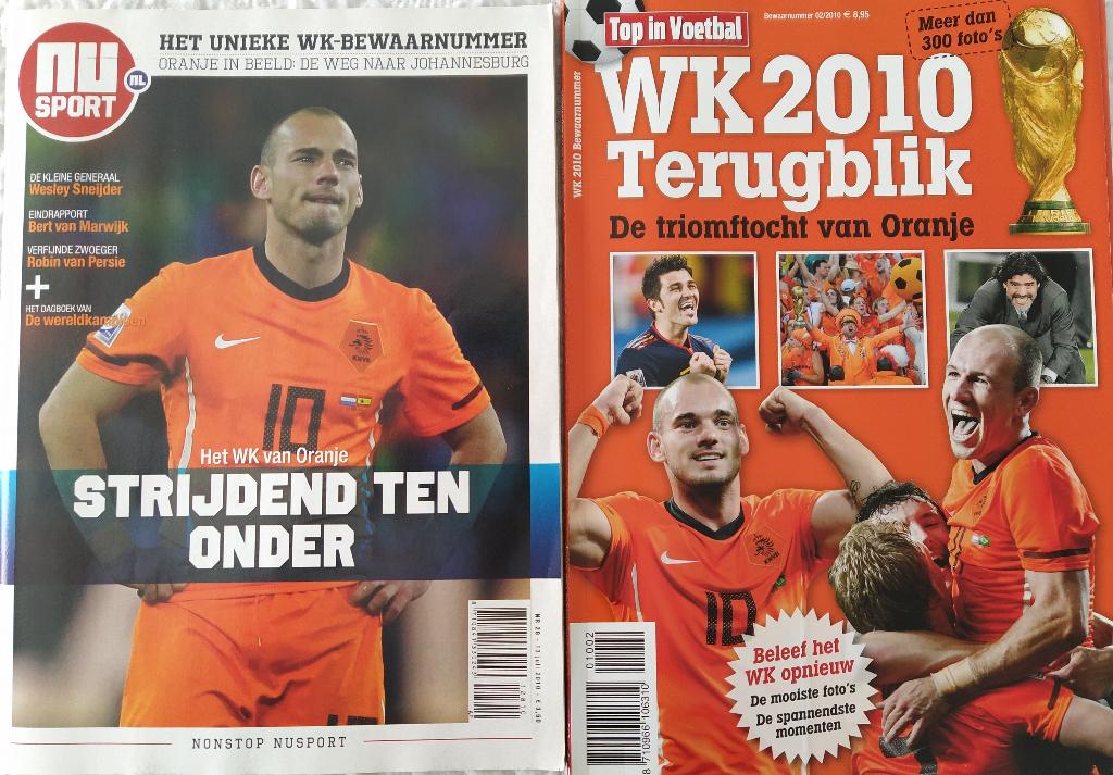 2 Voetbalmagazines WK 2010 (In Nieuwstaat!), Verzenden, Zo goed als nieuw, Sport en Vrije tijd
