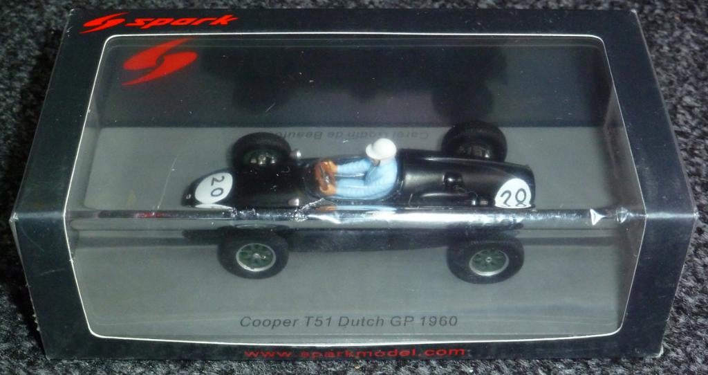 1960 - Cooper T51 - Carel Godin de Beaufort - Dutch GP, Hobby en Vrije tijd, Modelauto's | 1:43, Ophalen of Verzenden, Zo goed als nieuw