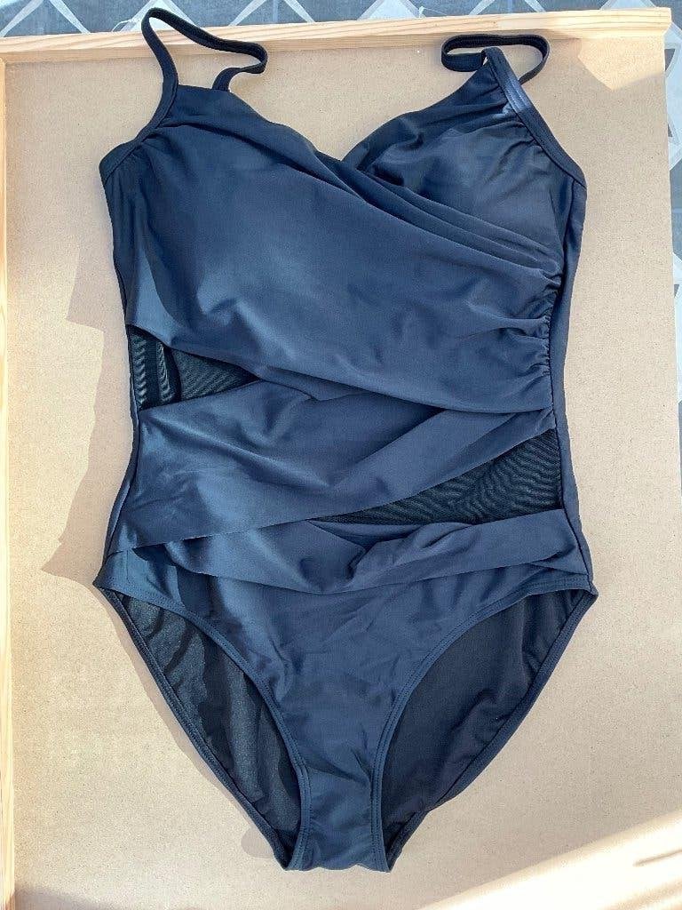 Zwart corrigerend badpak maat 42 merk Beachwave met Mesh, Zwart corrigerend badpak maat 42 merk Beachwave met Mesh, Zwart, Nieuw
