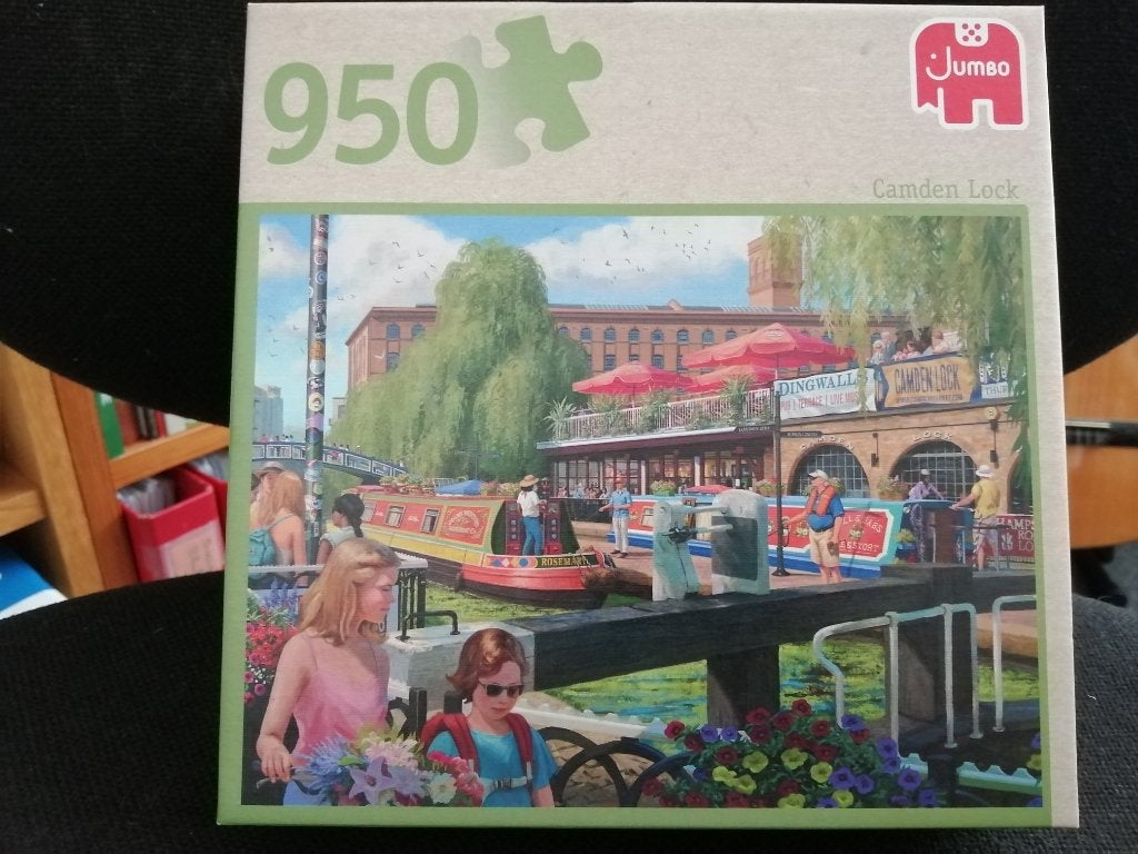 Jumbo Puzzle Camden Lock, Hobby en Vrije tijd, Ophalen of Verzenden, 500 t/m 1500 stukjes, Zo goed als nieuw, Legpuzzel