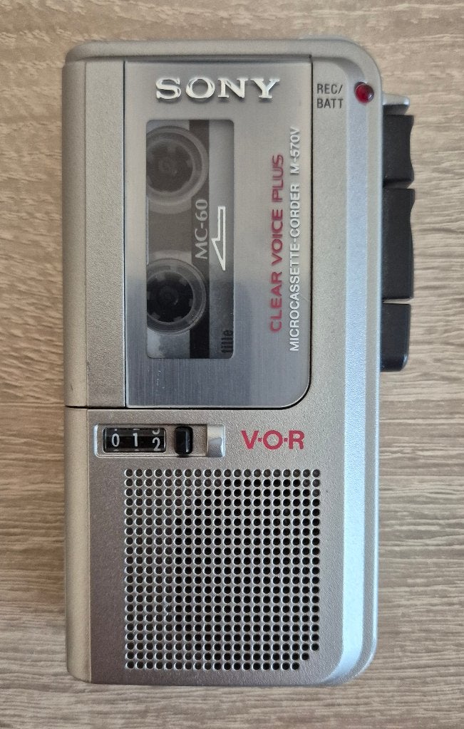 Sony M-570V Cassette Voice Recorder microtaperecorder, Audio, Tv en Foto, Ophalen of Verzenden, Walkman