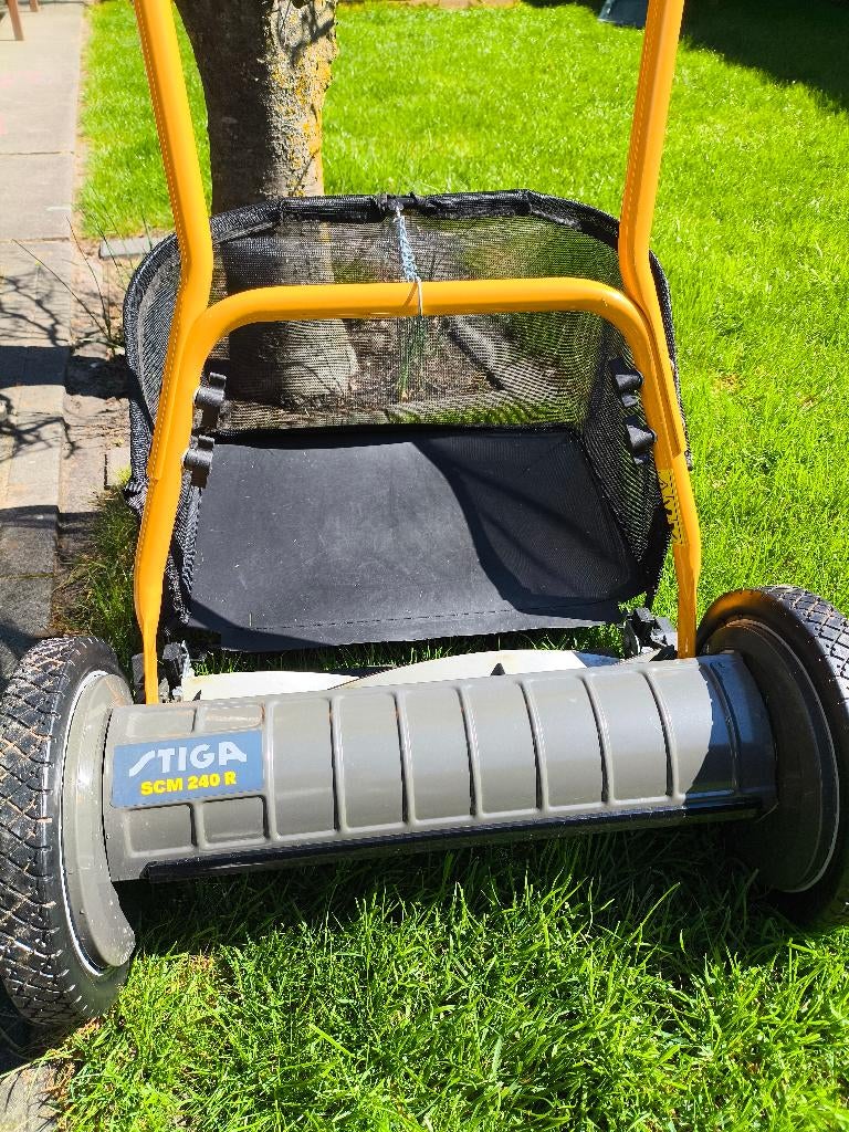 Stiga SCM 240 R handmaaier met opvangbak, Ophalen, Gebruikt, Handgrasmaaier, STIGA