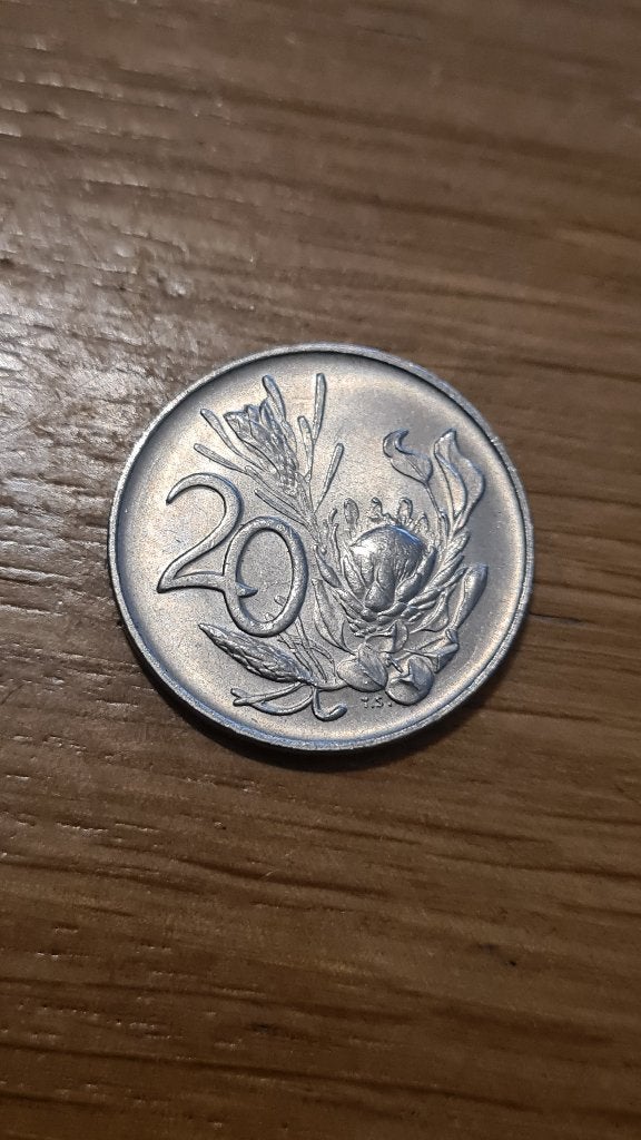 Zuid-Afrika - 20 Cent 1974, Ophalen of Verzenden, Zuid-Afrika