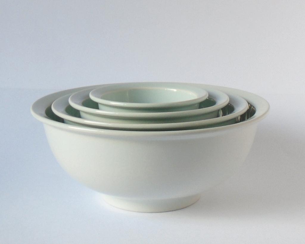 Fris Edam compleet nest schalen in de kleur jade, Verzenden