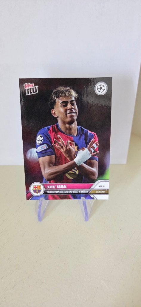 2025 Topps Now Lamine Yamal Barcelona uefa, Verzenden, Nieuw, Plaatje