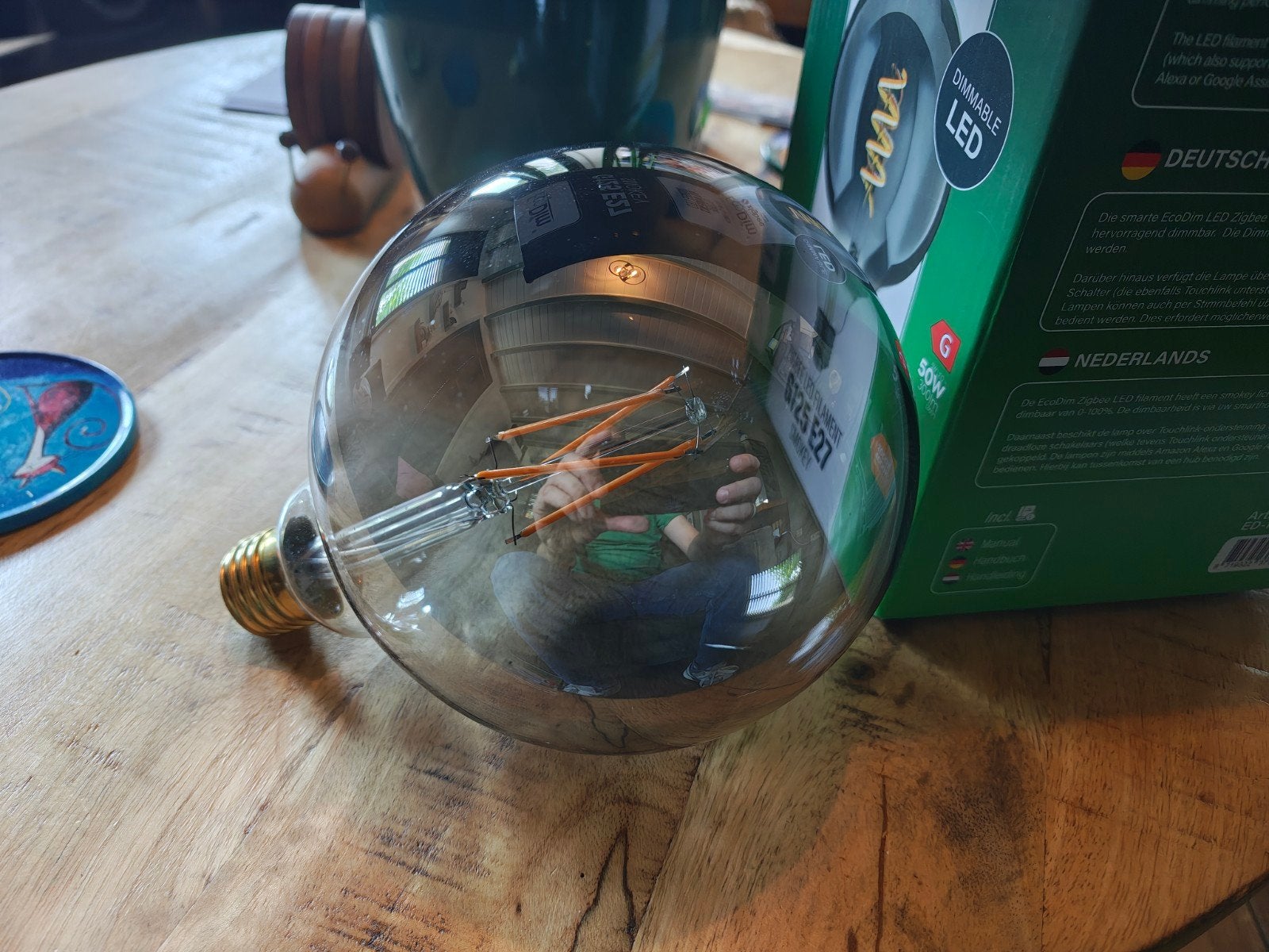 10 Calex Smart Home E27 LED Globe Lamp - Dimbaar Titanium, Ophalen of Verzenden, Zo goed als nieuw