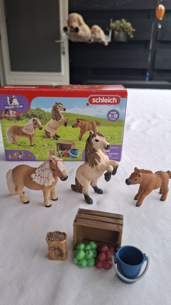 Schleich Horse Club 41432 Shetland Pony Family, Ophalen of Verzenden, Zo goed als nieuw