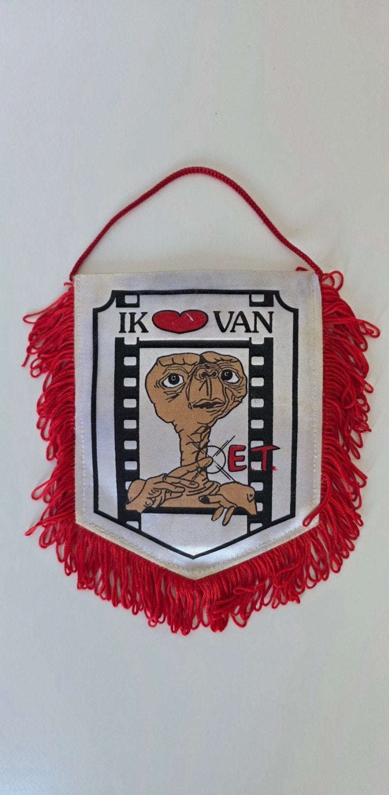 Vintage vaantje E.T. / Steven Spielberg / Eighties, Ophalen of Verzenden, Zo goed als nieuw