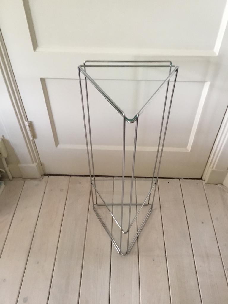 Vintage design stand, tafeltje, Max Sauze, jaren 70/80, Minder dan 55 cm, Ophalen of Verzenden, Zo goed als nieuw, 60 cm of meer
