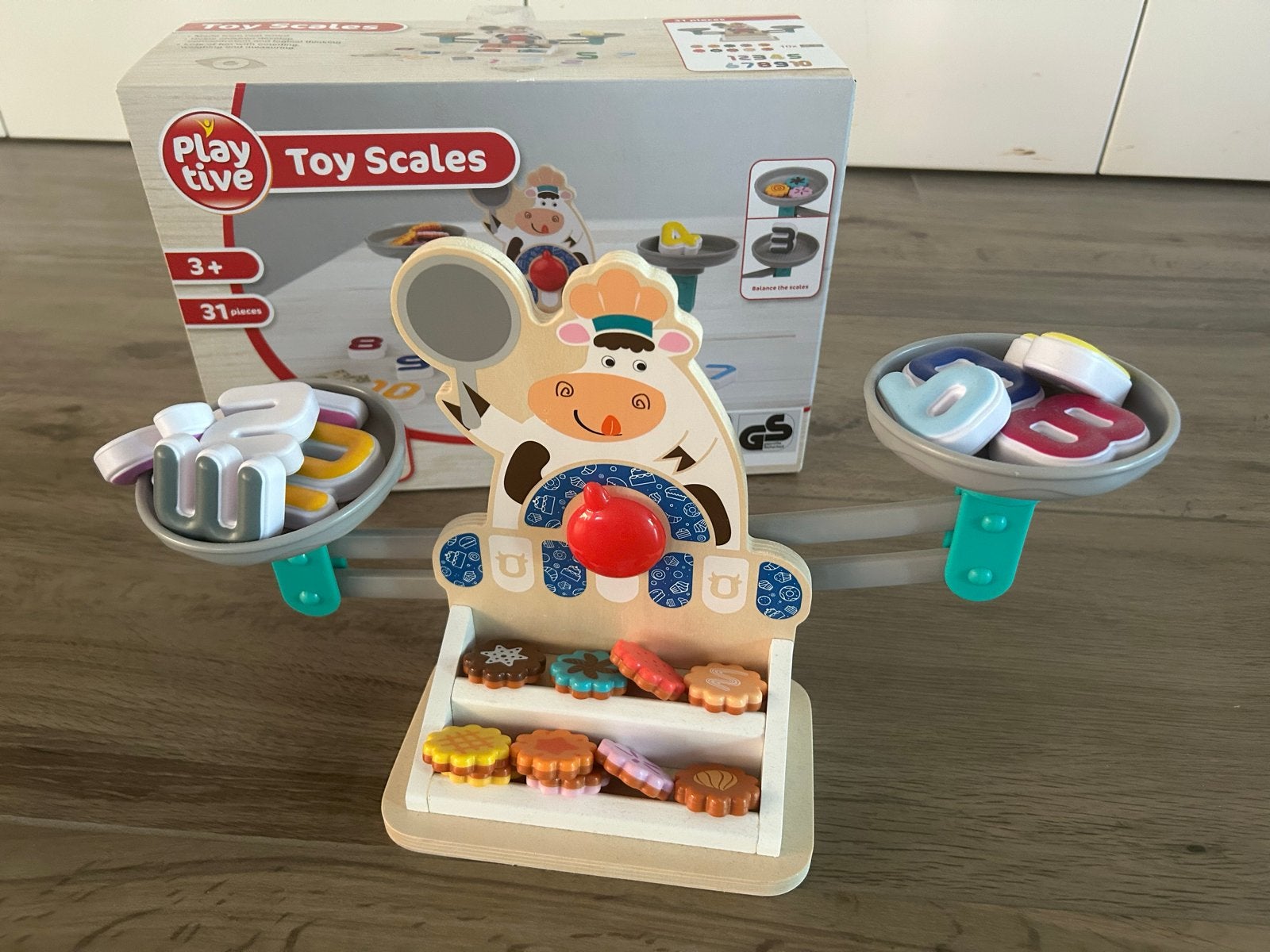 Playtive Houten Weegschaal - Educatieve Speelset (31-delig), Ophalen of Verzenden, Nieuw