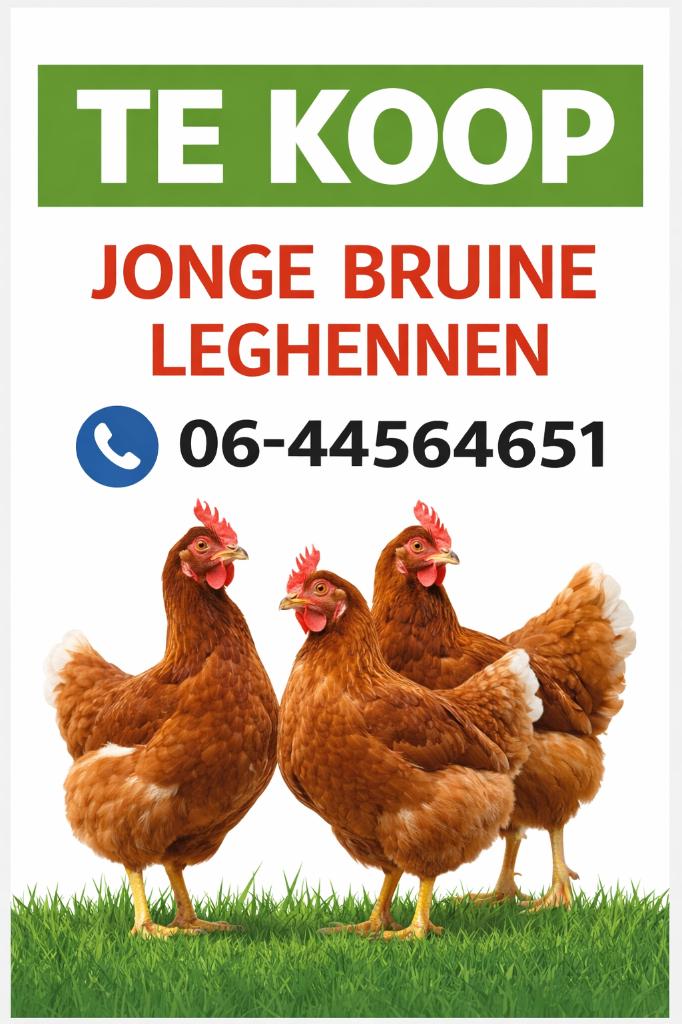 legkippen leghennen  , kippen legggen al mooie eieren, Dieren en Toebehoren, Vrouwelijk, Kip