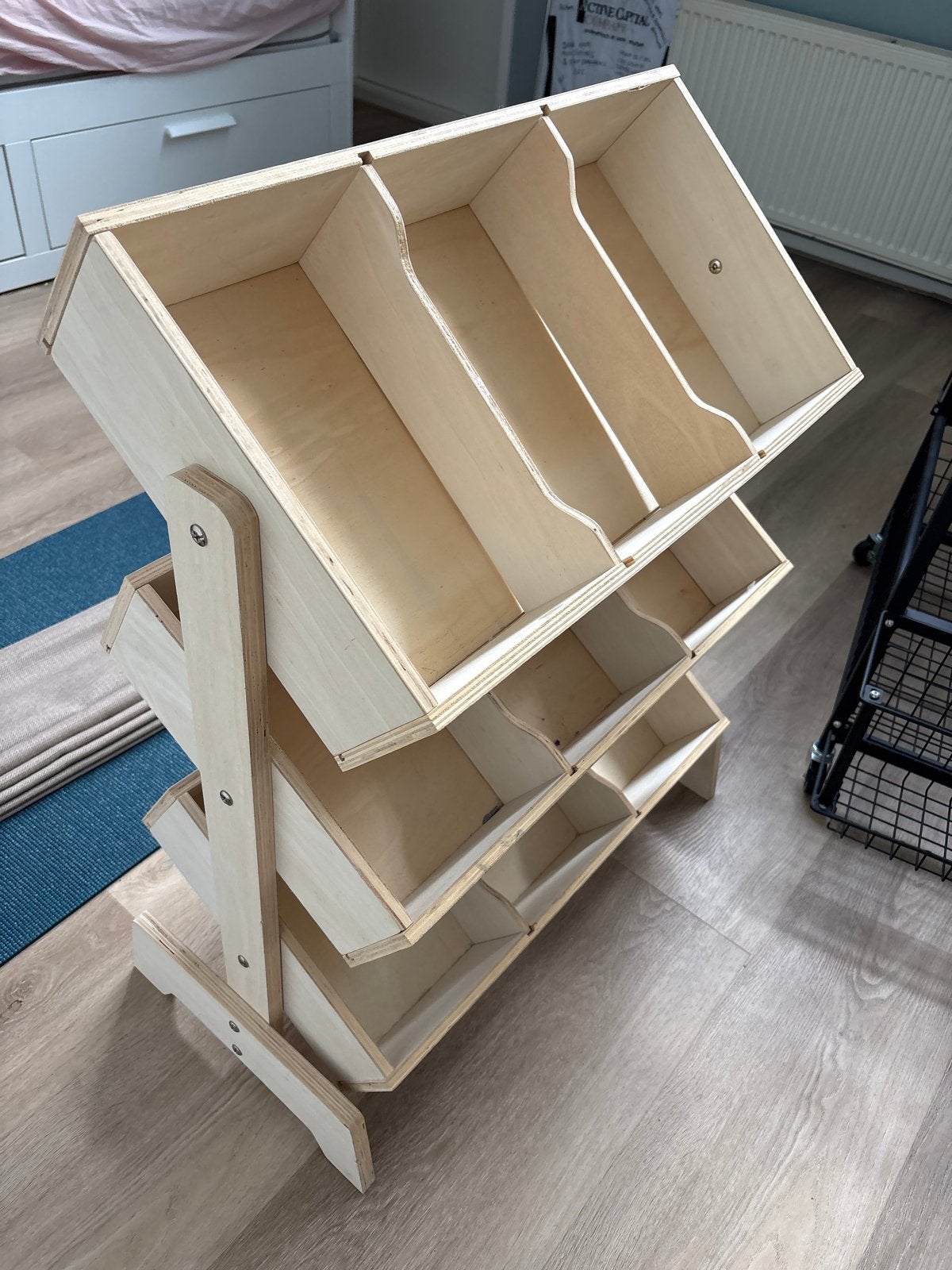 Houten opbergrek met meerdere vakken, Ophalen, Gebruikt