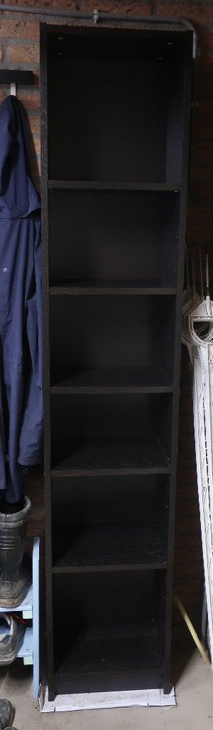 Billy boekenkast zwart, Minder dan 50 cm, Gebruikt, 200 cm of meer, Ophalen of Verzenden