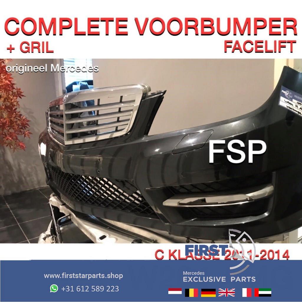 W204 C204 Mercedes C Klasse FACELIFT AMG VOORBUMPER COMPLEET, Gebruikt, -, Voor, Ophalen of Verzenden