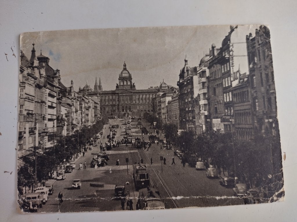 ansicht Praag, jaren 50, Ophalen of Verzenden, 1940 tot 1960, Gelopen