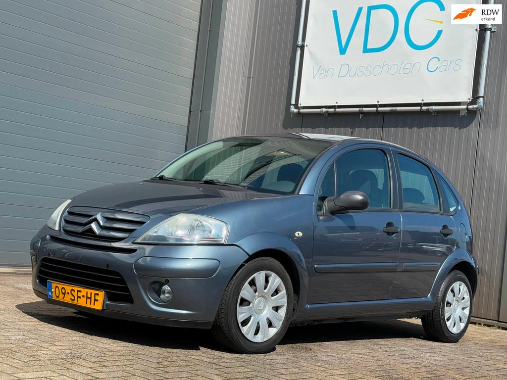 Citroen C3 1.4i-16V Sky Radio | Airco | Velours bekleding, Auto's, Zwart, 4 cilinders, Bedrijf, Euro 4