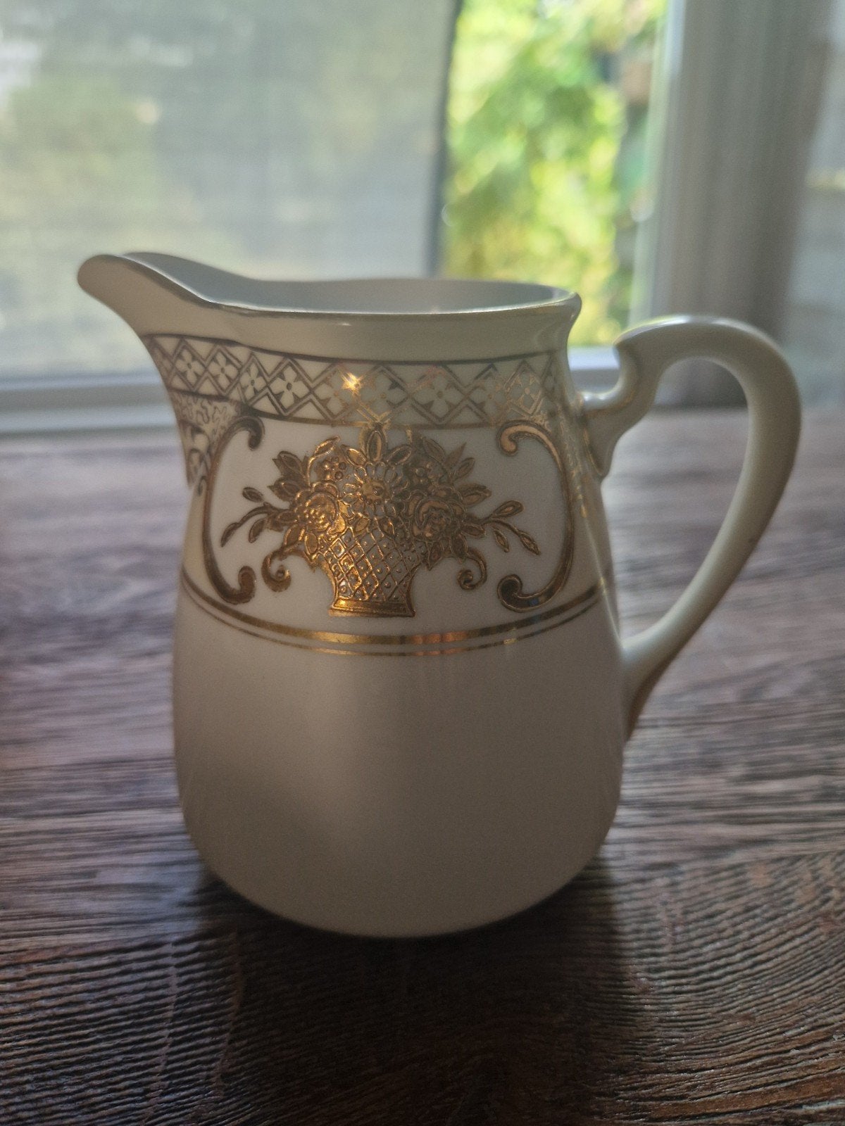 Noritake melkkannetje antiek Japan, Ophalen of Verzenden