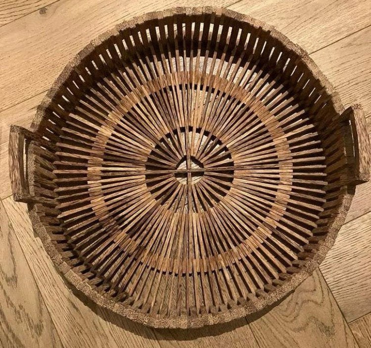 Piet Hein Eek houten schaal fruitschaal hout design schaal, Ophalen of Verzenden, Zo goed als nieuw, Rond, Hout