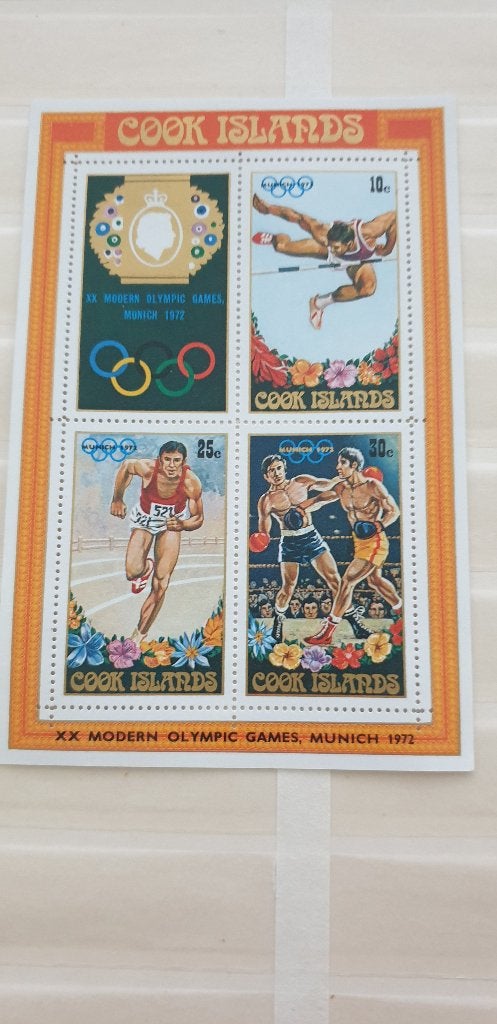 3625 cook islands olympische spelen 1972 munchen, Postzegels en Munten, Verzenden